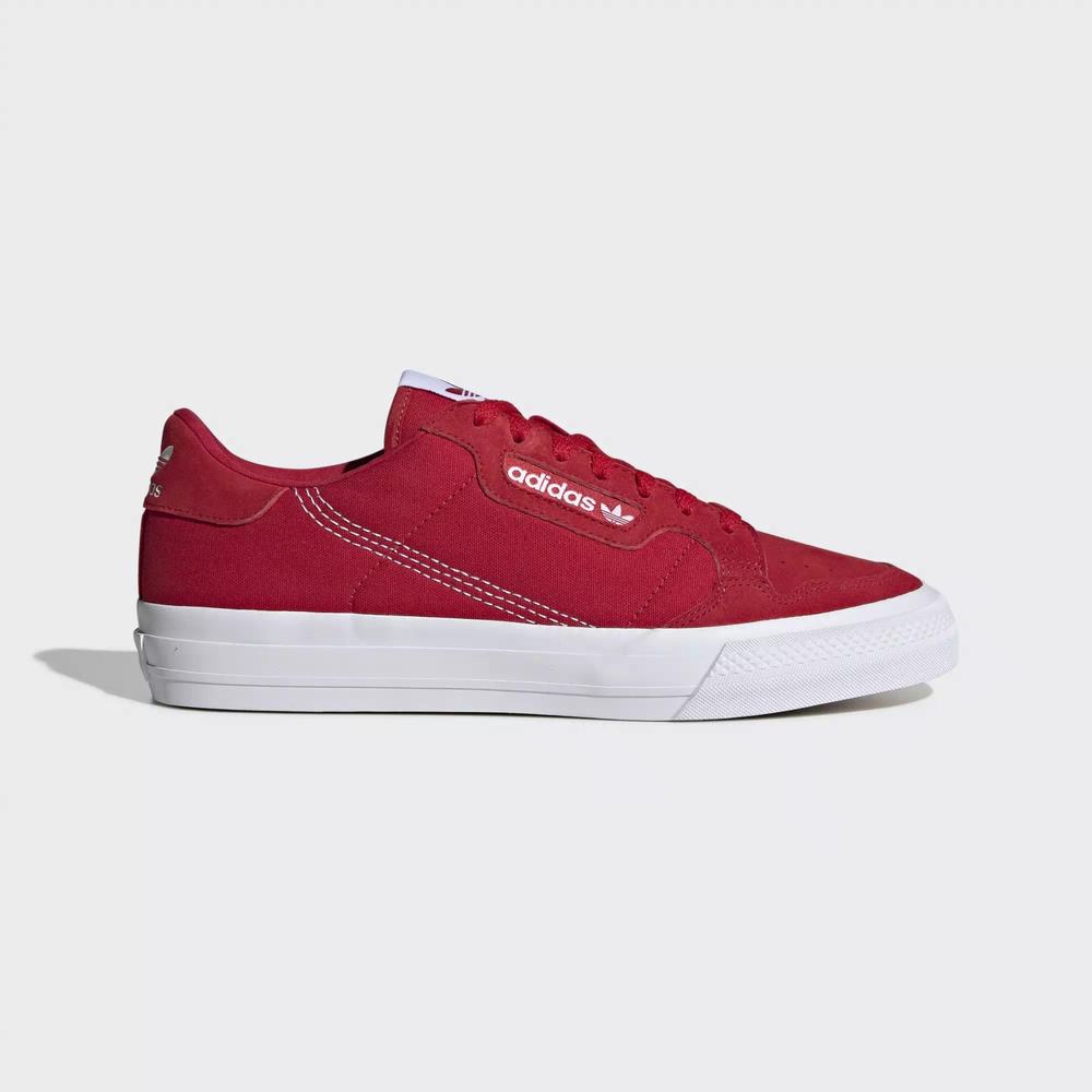 Adidas Continental Vulc Tenis Rojos Para Hombre (MX-41108)